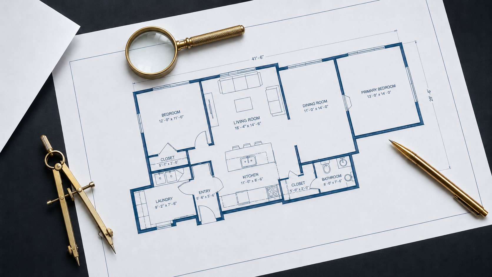 Architectural blueprint